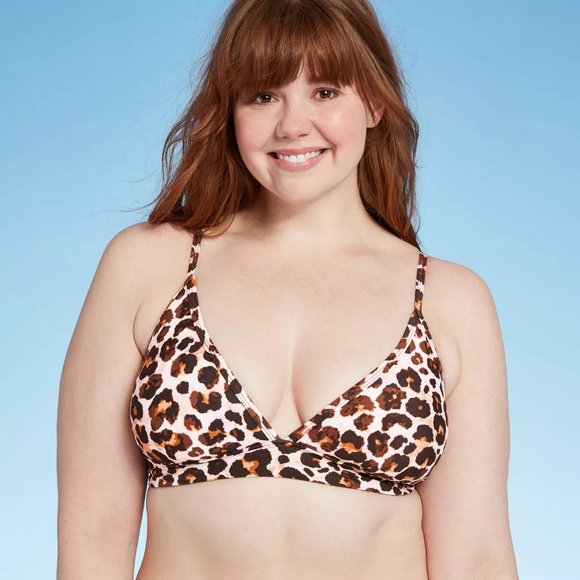Kona Sol Other - Kona Sol Women's Vibrant Animal Print Bikini Top~Large